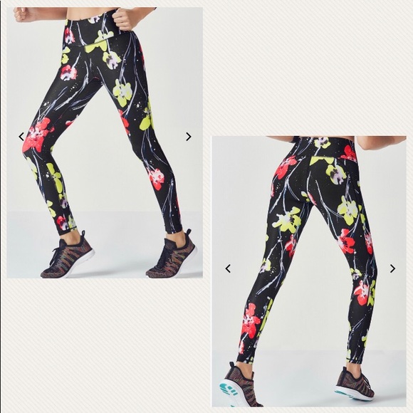Fabletics Floral High Waisted Leggings - Picture 2 of 8